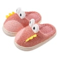 thumbnail image 5 of Otqutp Toddler Home Shoes Kids Dinosaur Slippers for Girls Boys Slippers Comfy House Slippers Bedroom Home Slippers Autumn Winter Warm Indoor Shoes(Pink,10-10.5 Years), 5 of 9