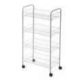 thumbnail image 6 of Mainstays 4 Tier Steel Wire Cart, Gray, 6 of 12