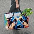thumbnail image 7 of Shepherd Dog Large Capacity Reusable Foldable Grocery Baskets with Storage Bag – Oxford Cloth Storage Basket for Easter, 7 of 7