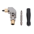 thumbnail image 2 of Right Angle Drill Attachment, Right Angle Drill Adapter 1/4in Shank All Metal Body  for Impact Driver, 2 of 7