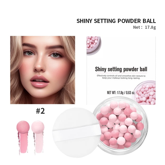 Fiudx Polvos Fijadores, Polvos Brillantes Pearl Glow, Compacto Mate Sin Aceite, Fórmula Hidratante de Larga Duración, Uso Diario, Aplicación Profesional, Aptos para Todo Tipo de Piel, 3 Años de Vida