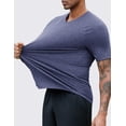 thumbnail image 4 of Pinspark Men's 3 Pack Workout Shirts Quick Dry Gym Athletic Shirts Moisture Wicking Short Sleeve T Shirts, 4 of 7