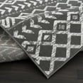 thumbnail image 5 of CAMILSON Crystal Dark Grey Area Rug 5'x7' Boho for Living Room Bedroom Dining Room Dark Grey / Cream Indoor Area Rugs, 5 of 9