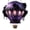 Purple2, variant on Hot Air Balloon Sun Catcher - Stained Glass Style Acrylic Hanging Decor - Outdoor/Indoor Waterproof Ornament for Windows, Garden & Patio - Colorful Light Catcher Gift, 2D