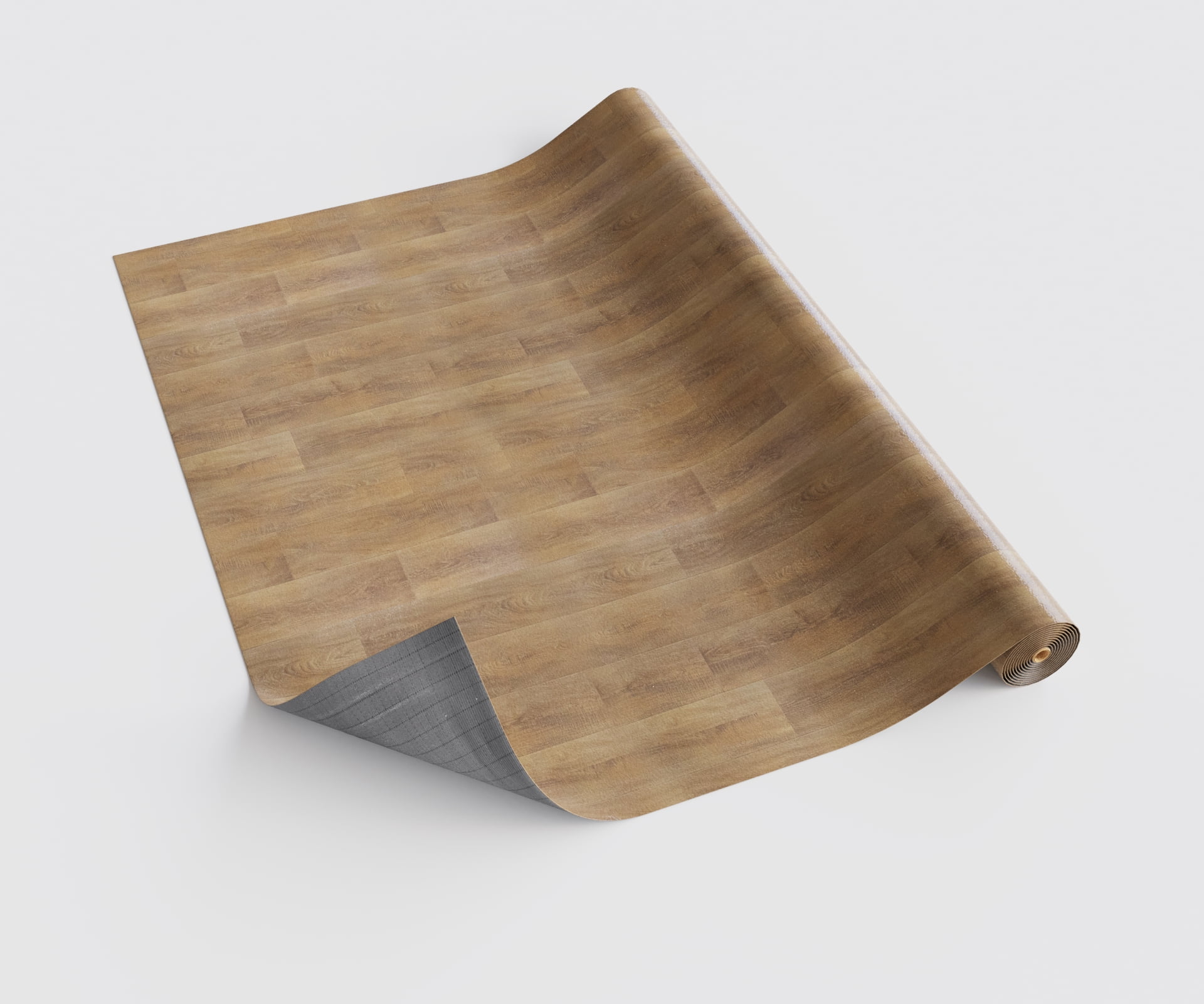 Oxdigi Vinyl Flooring Roll 39.3x196 inches, PVC Leather-Like Linoleum Floor Covering with Tape, Removable- No Adhesive Backing Nature Wood