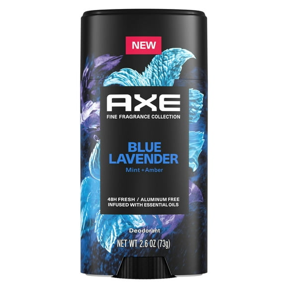 Axe Fine Fragrance Collection Men's Deodorant Stick, Blue Lavender Aluminum-Free, 2.6 oz