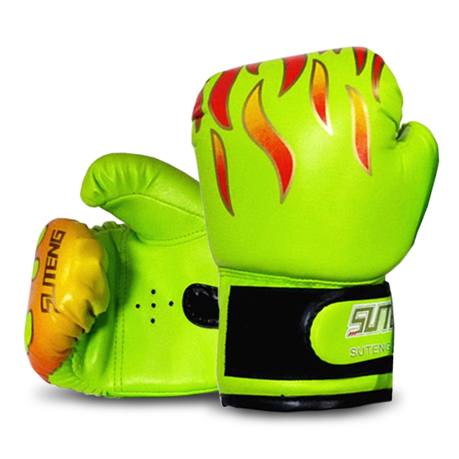Kids boxing gloves punch bag junior mitts & focus pads hand wraps training set 5 