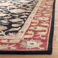 thumbnail image 3 of Safavieh Heritage 4' x 6' Hand Tufted Wool Rug in Black and Red, 3 of 4