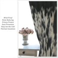 thumbnail image 3 of Cow Print Curtains, Animal Print Cowhide Western Farm Window Treatments for Kids, Wild Animal 3D Print Rustic Theme 2 Panel Sets,55x63 Inch, 3 of 6
