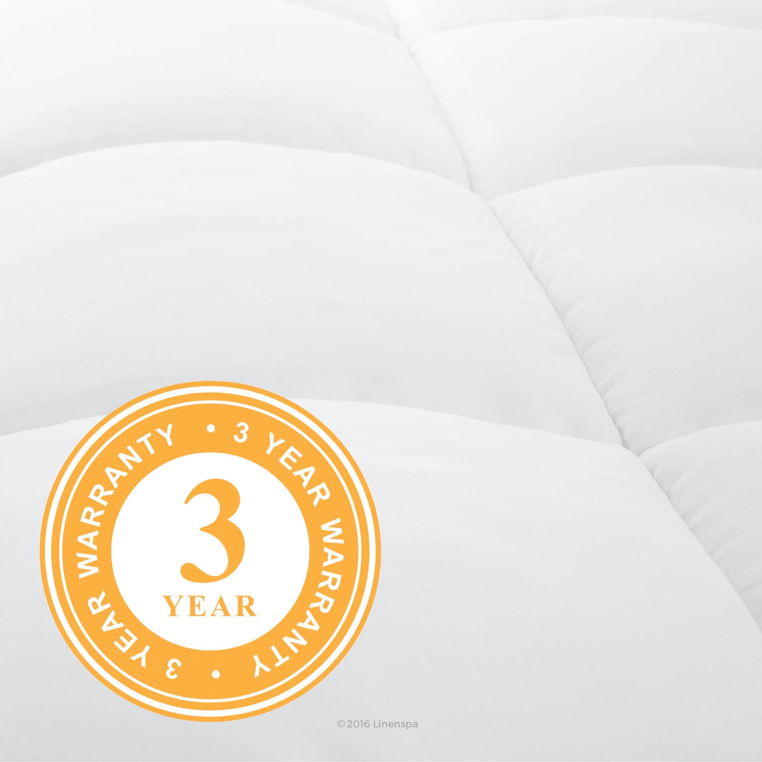 Linenspa All-Season Down Alternative Comforter, White, Cal King