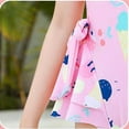 thumbnail image 5 of GYRATEDREAM Toddler Baby Girl One Piece Swimsuit Kids Cartoon Print Sleeveless Swimwear Girls Cute Bathing Suit for 4-10 Years, 5 of 8