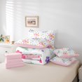 thumbnail image 6 of Manfei Cartoon Animals Unicorn 7 Pieces Full Size Bedding Sets,Colorful Cute Flowers Full Size Bed in a Bag,Pink Reversible, 6 of 7