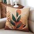 thumbnail image 5 of Mid Century Modern Abstract Boho Throw Pillow Covers 20"x20", Set Of 2, Linen Study Sofa Cushion Cover Indoor Living Room Home Decor, 5 of 7