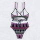 thumbnail image 5 of MKLEKYY Trajes De Baño Women High Waisted Bikini Sexy Push Up Two Piece Swimsuits Vintage Swimsuit Two Piece Retro Ruched High Waist Print Bikini Set 1773, 5 of 6