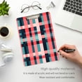 thumbnail image 3 of FORMRS Acrylic Clipboard with Low Profile Clip Standard A4 Letter Size, 12.5" x 9", Red Teal Stripes, 3 of 8