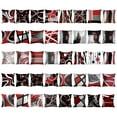 thumbnail image 3 of relayinert Housses de Coussin Décoratives en Polyester Rouge et Noir, Durables W0081-35, 3 of 6