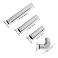thumbnail image 2 of LOLIPPYY 4-Piece Stainless Steel Chimney Flue Pipe Kit with Modular Elbow for and Heating Systems, 2 of 8