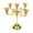 Gold, variant on 5-Candle Metal Candelabra 10.2 Inch Tall Candlestick Candle Holders for Home Decor Wedding Christmas Church Halloween Party, Gold