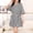Gray, variant on Naittoop Womens Short Sleeve Plush Robe Cozy Warm Short Bathrobe Soft Fleece Nightgown Solid Color Sleepwear with Pockets