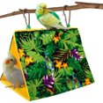 thumbnail image 1 of Mini Bird Nest Hanging Cage Tent Open Design Washable Triangle Shelter Small Animal Supplies, 1 of 8