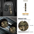 thumbnail image 6 of HUIACONG Dead Leaf Auto Seat Covers Full Set of 12 Pack Auto Steering Wheel Cover Car Seat Belt Pad Car Trash Bin Car Organizer Rearview Mirror Accessories Car Coasters for Cup Holders Keychain, 6 of 6