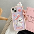 thumbnail image 5 of Kawaii Phone Cases Apply to iPhone 12 Pro Max,Cute Cartoon Bunny Phone Case 3D Funny Purple Babbit Case for Women Girls Soft Silicone Shockproof Cover for iPhone 12 Pro Max, 5 of 14