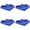 Blue, variant on 4 Pack 12×12 Inch 100% Cotton Kitchen Dish Towels, Waffle Terry Weave Super Absorbent Quick Drying Dish Cloths, Soft Lint-Free Reusable Cleaning Rags for Dish Washing Home Kitchen Use,Black