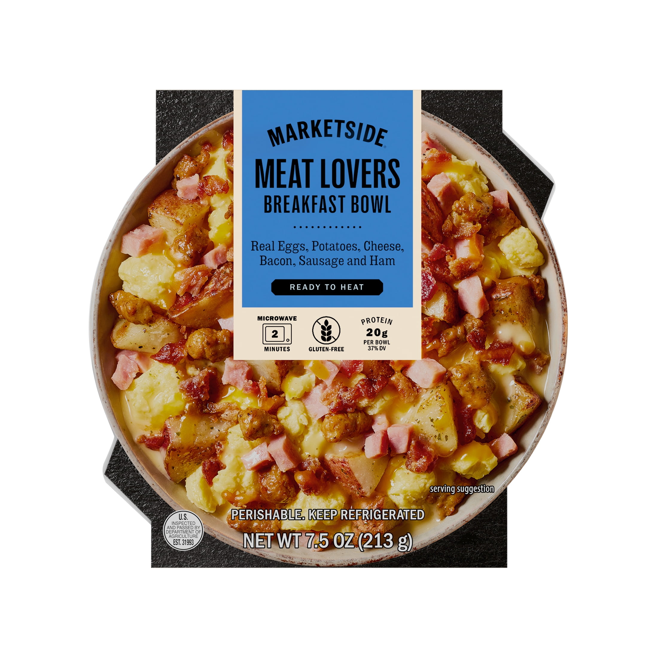 Marketside Meat Lovers Breakfast Bowl, 7.5OZ (Refrigerated)