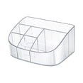 thumbnail image 2 of Caja de cosméticos multifuncional, organizador de maquillaje para dormitorio, cajón, armario de escritorio grande y blanco, 2 of 9