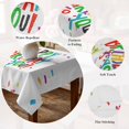 thumbnail image 5 of Happy Birthday Table Cloth Waterproof Tablecloths, Coloful Birthday Ribbon Tablecloth Dining Table Cover for Kitchen Party Tabletop Outdoor, Rectangle Tablecloth 60x102 Inch, 5 of 9