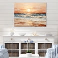 thumbnail image 2 of Designart "Coastalbeachsand Sandy Serenity Painting III" Landscapes Metal Wall Art Prints, 2 of 5