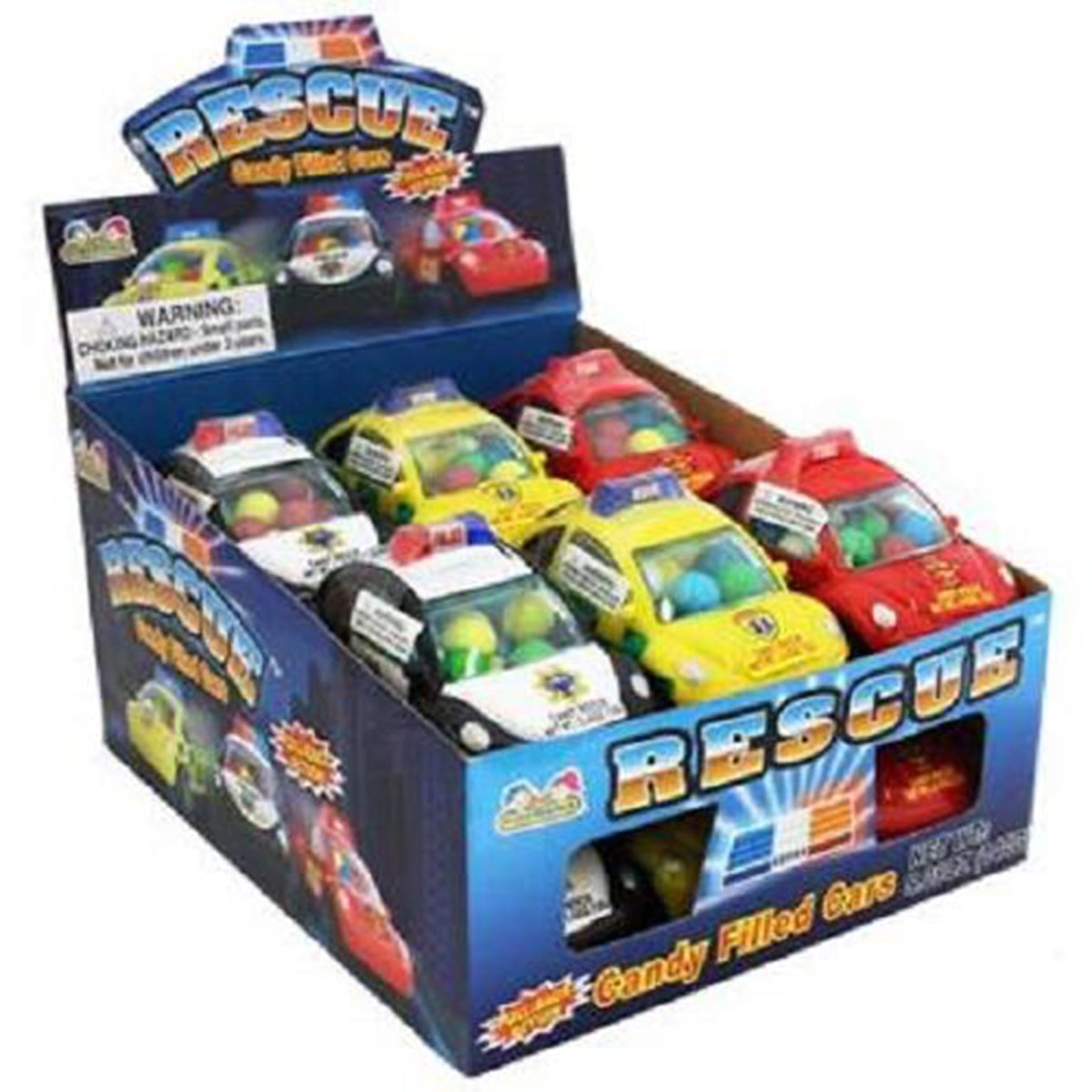 Kidsmania Rescue Candy Filled Cars 12Ct Pack Of 12