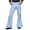 Light Blue#29, variant on FINALGANG Men Flare Pants Solid Color Wide Leg Trousers With Pockets Man Casual Birthday Wedding Weekend Pants,Coffee,S