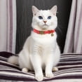 thumbnail image 4 of Unique BargainsCat Collar Adjustable Breakaway Feature PU Cat Collar Breakaway with Bell Red, 4 of 7