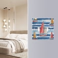 thumbnail image 4 of Yayeee Toggle Light Switch Wall Plate 2-Gang 4.56"x4.48" Decorative Outlet Cover, Red Sailboats, 4 of 7