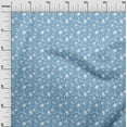 thumbnail image 3 of oneOone Cotton Flex Light Blue Fabric Floral Sewing Fabric By The Yard Printed Diy Clothing Sewing Supplies 40 Inch Wide, 3 of 5
