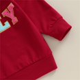 thumbnail image 6 of Mercatoo Toddler Baby Girl Christmas Long Sleeve Crewneck Sweater Tops Letters Embroidery Sweatshirt Fall Pullover Tops, 6 of 7