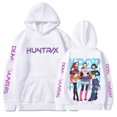 thumbnail image 1 of Pop cazadora para niña Demo-n Hunters Unisex Fashion Hooded Sweatshirt Streetwear Soft Comfortable Long Sleeve Hoodie for Daily Wear Spring Fall Winter （White）, 1 of 3