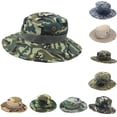 thumbnail image 4 of Baohd Chapeau Rond de Pêcheur Vert Armée pour Hommes et Femmes, Extérieur, protection Solaire, Pare-Soleil, 1 Ensemble, 4 of 6