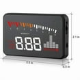 thumbnail image 2 of 3" Display X5 OBD2 EOBD Head Up Display Speedometer Windshield Projector RPM Speed Alarm Car EU OBD HUD Display Auto Electronic Speedometer, 2 of 6