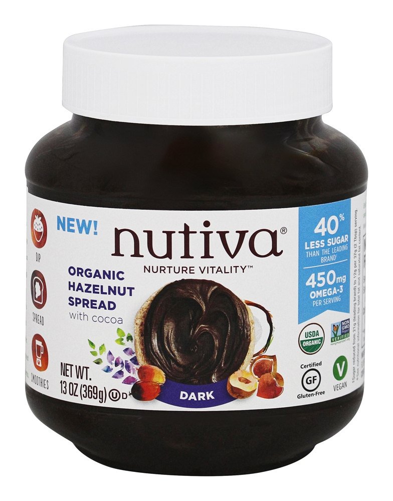 Nutiva Organic Hazelnut Spread with Cocoa Dark 13 oz. Walmart Canada