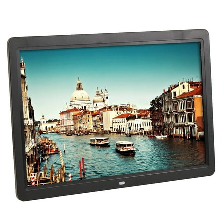 15.6'' HD LED Digital Photo Frame Picture Alarm Clock MP4 Movie Player + Remote