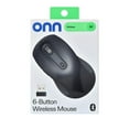 thumbnail image 2 of onn 6-Button Wireless Bluetooth Ambidextrous Mouse, USB-A Nano Receiver, Black, 2 of 12