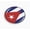 Flexible, variant on Cuba Flag 3D Domed Round Automotive Emblem