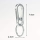 thumbnail image 2 of 3 llaveros de metal, llaveros de acero, llaveros para hombres y mujeres, llaveros desmontables de liberación rápida, clips de llave de acero inoxidable, 2 of 8