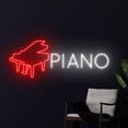 thumbnail image 3 of Handmadetneonsign Piano Neon Sign, Piano Music Wall Art Decor, Music Instrument Wall Decor, 3 of 5