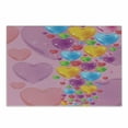 thumbnail image 1 of Cartoon Cutting Board, Romantic Art with Colorful Crystal Hearts Creative Fun Celebration Theme, Decorative Tempered Glass Cutting and Serving Board, Small Size, Multicolor, by Ambesonne, 1 of 1