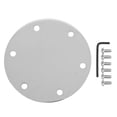 thumbnail image 1 of Car Steering Wheel Center Cover Cap Metal 6 Holes Car Accessories for Replace Maintenance Electroplated Silver, 1 of 9