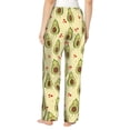 thumbnail image 3 of Picia Avocados And Hearts Womens Soft Woven Cotton Elastic Waistband Sleep Pajama Pant Lounge Sleep Pant With Pockets And Drawstring-XX-Large, 3 of 9