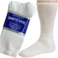 thumbnail image 5 of Creswell 6 Pairs Of Mens White Diabetic Crew Socks 13-15 Size MADE IN USA, 5 of 7